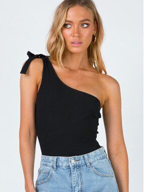 PrincessPolly The Teri Bodysuit Black: Size: US 4